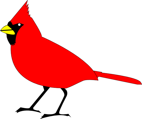 600x504 Cardinal Bird Clipart