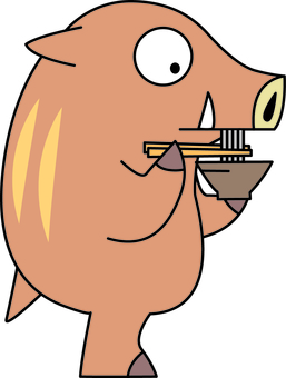 257x340 Free Silhouette Vector The Wild Boar, Icon