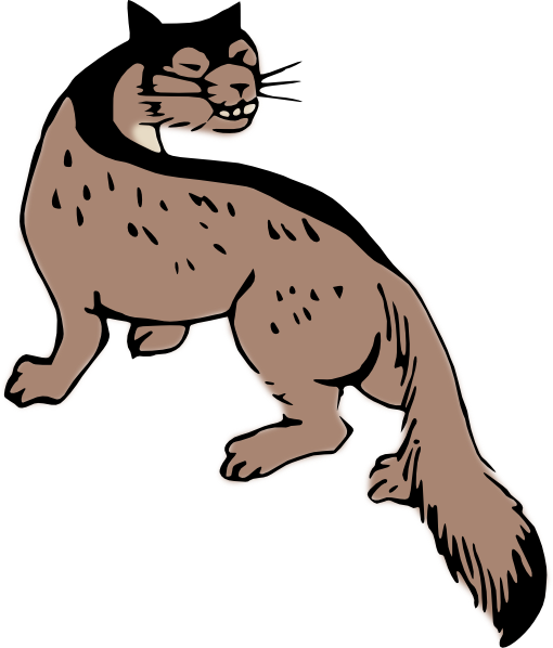 510x598 Wild Cat Clip Art