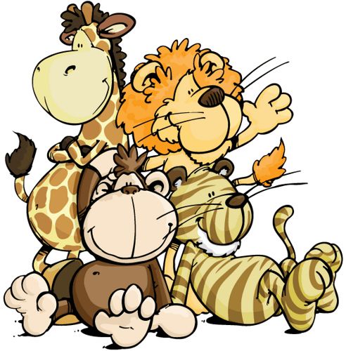 492x500 Wild Friends4 Clip Art, Animal And Digi Stamps