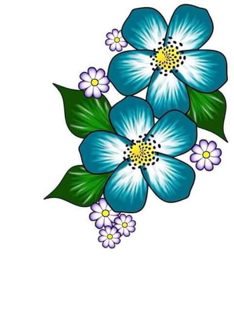 480x671 Pin By Rosi On Unhas 4 Flowers, Clip Art And Drawings