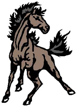 253x350 Mustang Mascot Cliparts