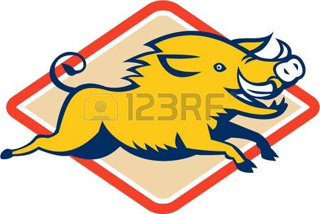450x301 Razorback Pig Clipart