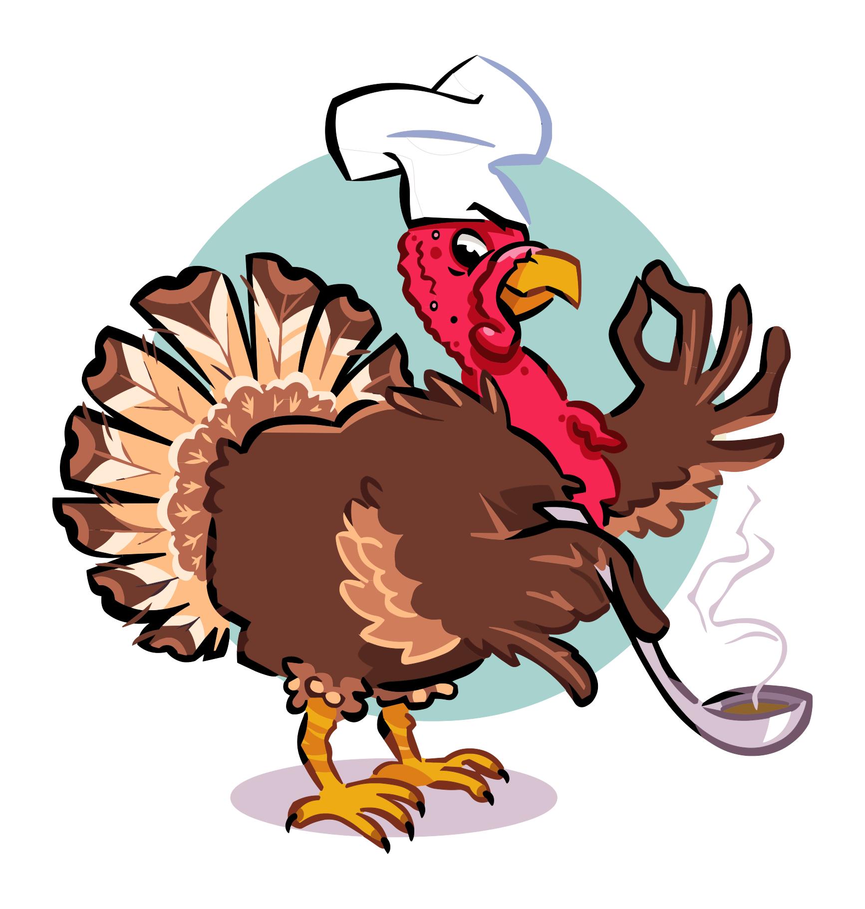 1733x1822 Turkey Chef Clipart