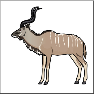 304x304 Clip Art Kudu Color 2 I Abcteach