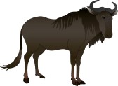 168x123 Wildebeest Clipart Clipart Panda
