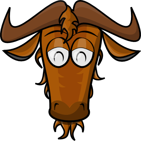 463x463 Wildebeest Head Clip Art Clipart Panda