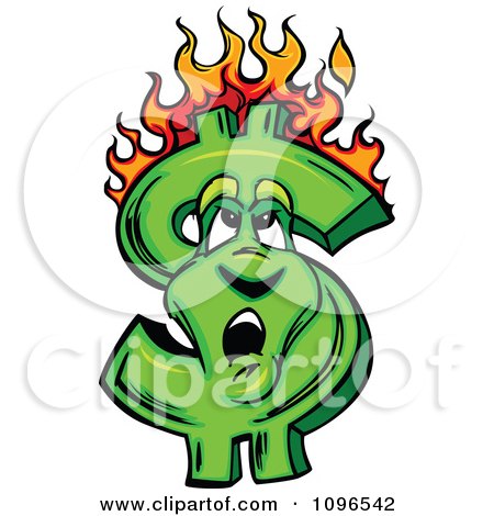450x470 Royalty Free (Rf) Clipart Illustration Of A Wildfire Burning