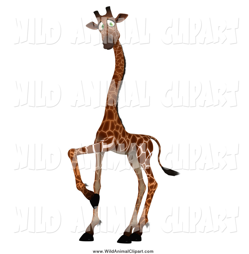 1024x1044 Clip Art Of A 3d African Giraffe By Ralf61