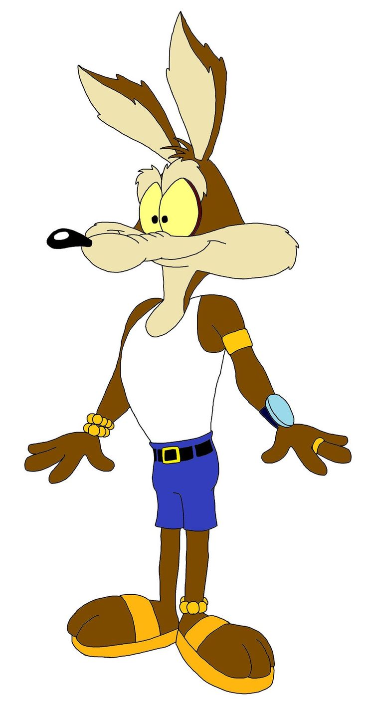 736x1409 Wiley Coyote Bw Clipart