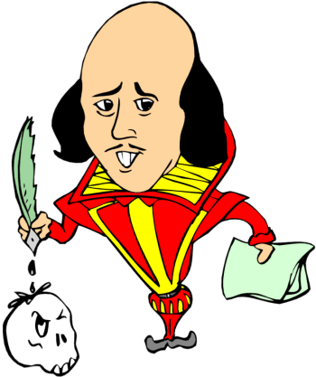 350x417 Shakespeare Clipart