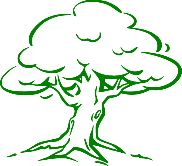 600x548 Free Oak Tree Clipart Image