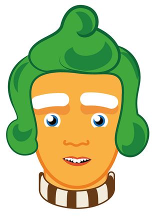 312x442 Print And Cut Out This Ooompa Loompa Mask For Your Kid's Willy