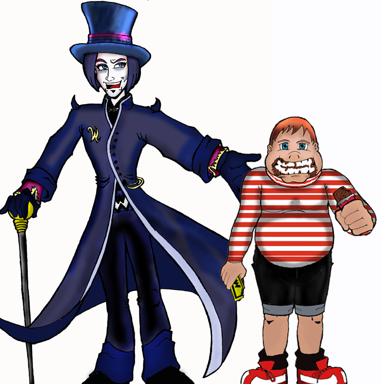 784x792 Willy Wonka And Augustus Gloop By Richardbrady