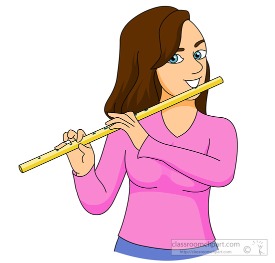 550x527 Flute Player Clipart