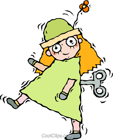386x480 Doll, Wind Up Doll Royalty Free Vector Clip Art Illustration