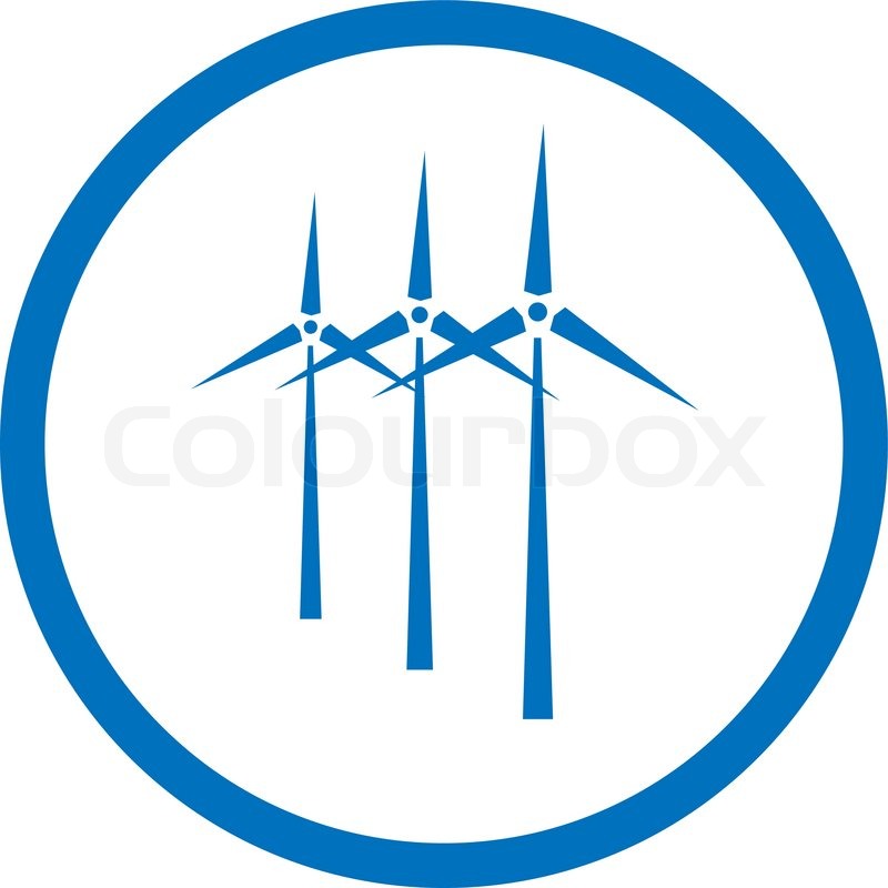 800x800 Vector Wind Turbine Icon Stock Vector Colourbox