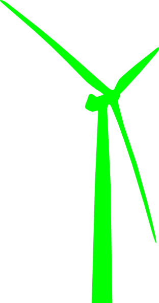 312x592 Wind Turbine Green Clip Art