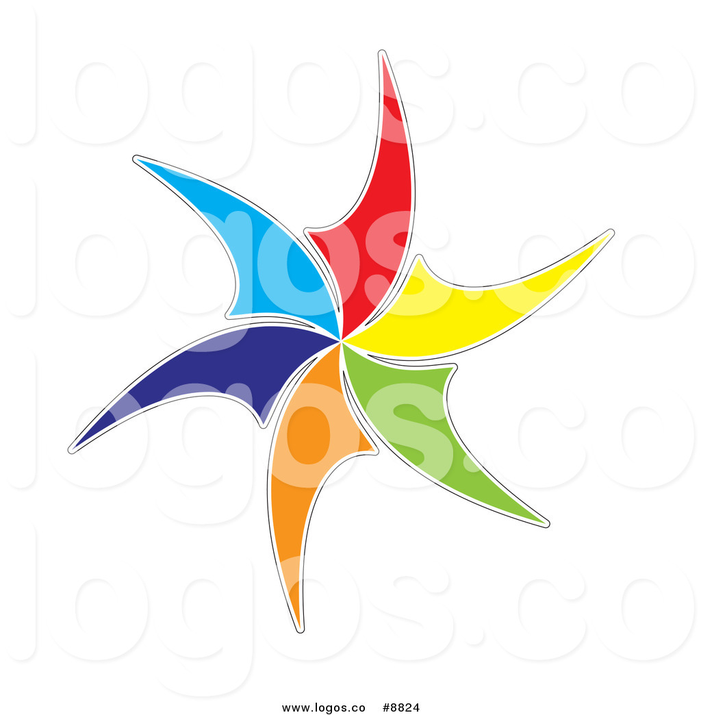 1024x1044 Royalty Free Clip Art Vector Colorful Windmill Logo By