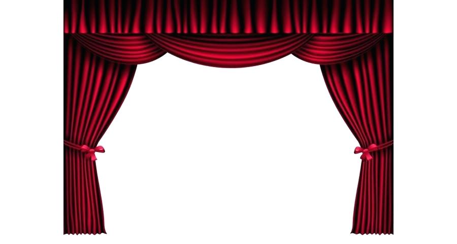 900x480 Window With Curtains Clipart