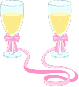 340x374 Wine Glasses Clip Art