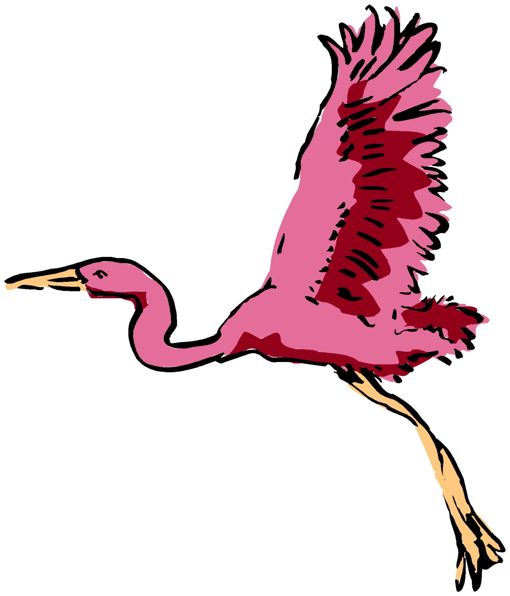 1645x1920 Flamingo Clipart Wings