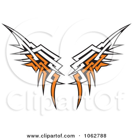 450x470 Royalty Free Vector Clip Art Illustration Of A Pair Of Angel Wings