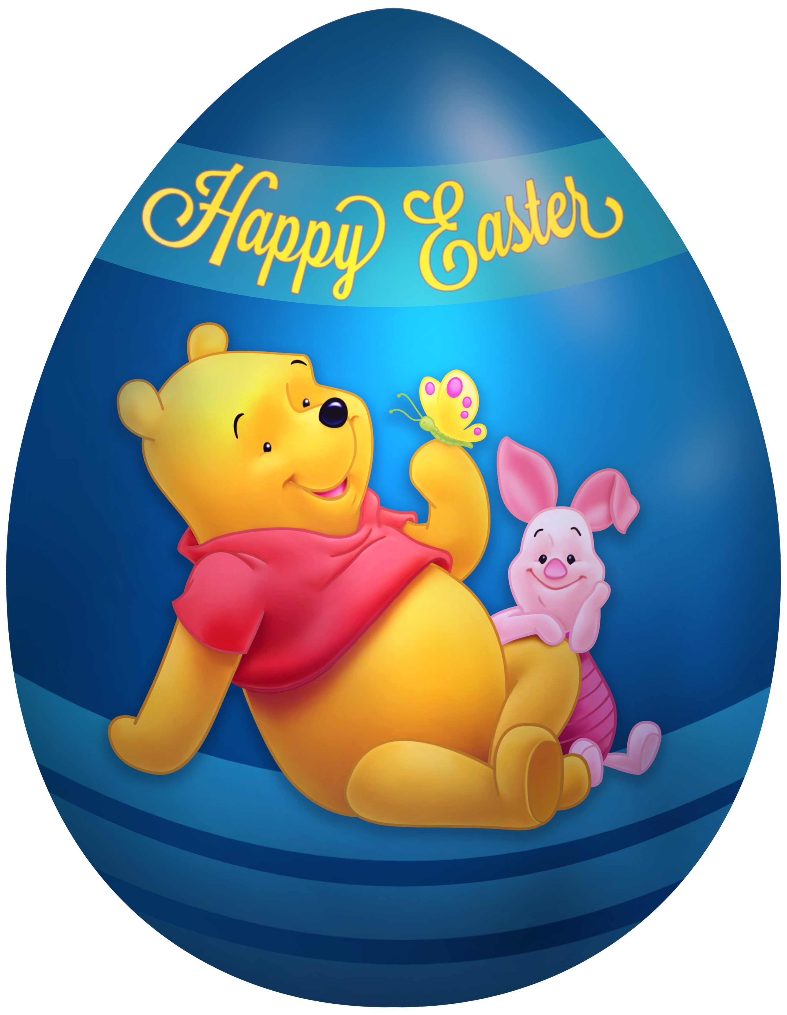 2715x3500 Kids Easter Egg Winnie The Pooh And Piglet Png Clip Art Image