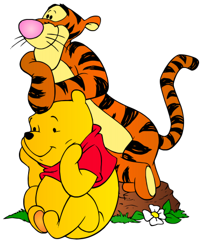 416x500 Pooh And Tigger Clipart