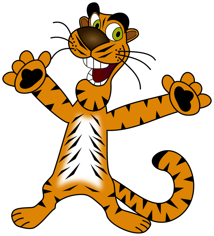 726x800 Easter Tiger Cliparts