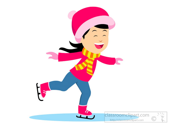 550x400 Skating Clipart Clipart Illustration Of Girl Ice Skating In Warm