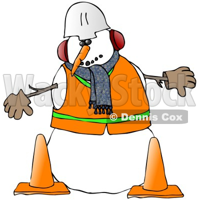 400x400 Royalty Free (Rf) Clipart Illustration Of A Construction Worker