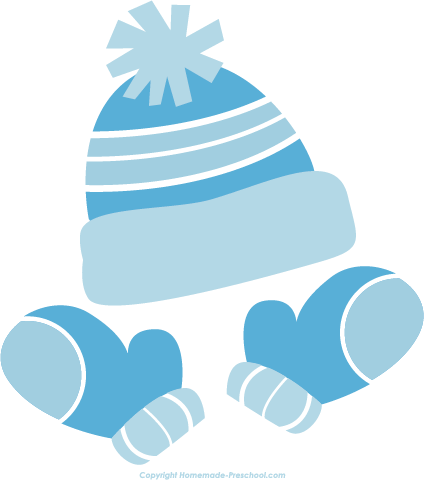424x480 Hat And Mitten Clipart
