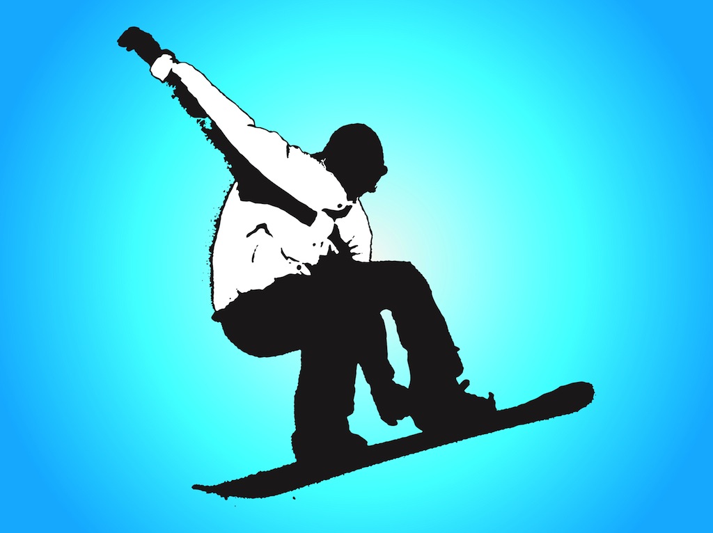 1024x766 Snowboard Clip Art