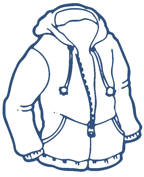 554x680 Winter Jacket Clipart Black And White