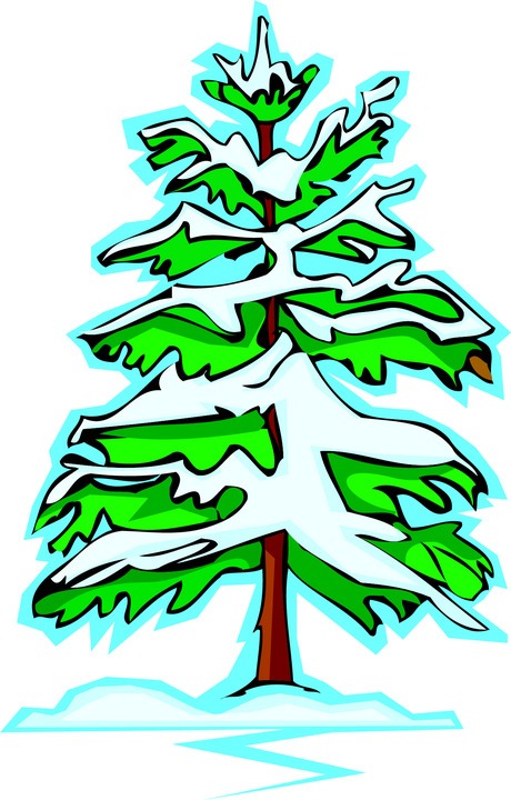 460x720 Winter Bushes Clipart
