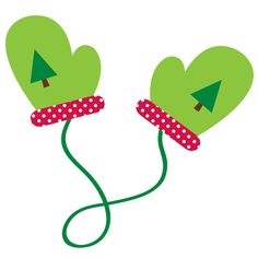 236x236 Christmas Mittens Clipart