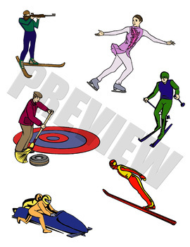 270x350 2018 Winter Olympics Clipart Package 1 By The Brain Boosters Tpt