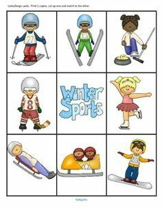 236x305 Winter Sports Cards January Olympics, Winter