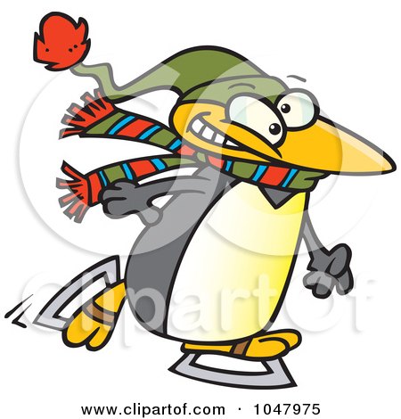 450x470 Royalty Free (Rf) Clip Art Illustration Of A Cartoon Penguin