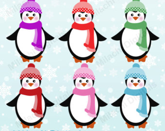 340x270 Christmas Clipart, Penguin Clip Art, Holiday Clipart, Christmas