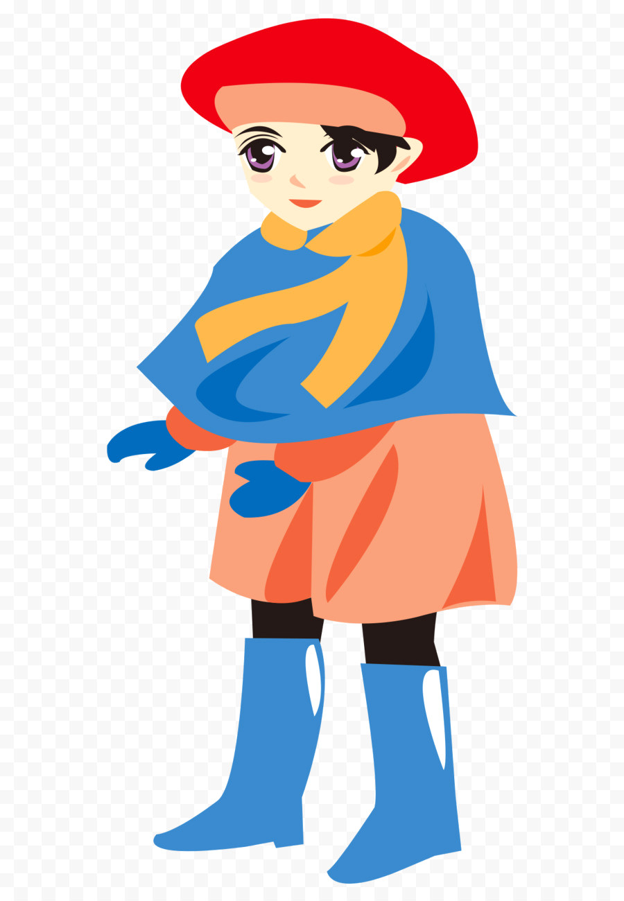 900x1300 Pom Winter Hat Clip Art