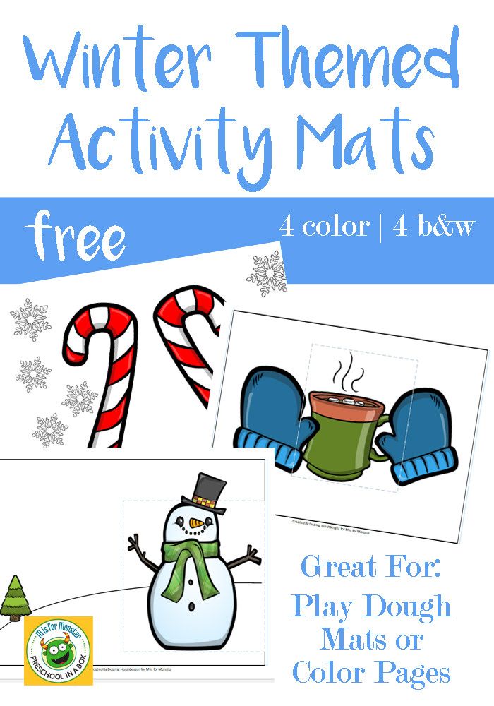 700x1000 Free Printable Winter Themed Activity Mats Activity Mat, Play
