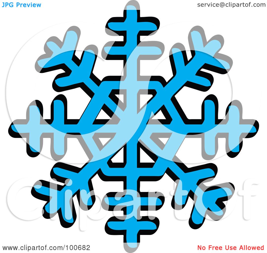 1080x1024 Royalty Free (Rf) Clipart Illustration Of A Blue Winter Snowflake