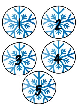 263x350 Snowflake Number Cards Teaching Resources Teachers Pay Teachers
