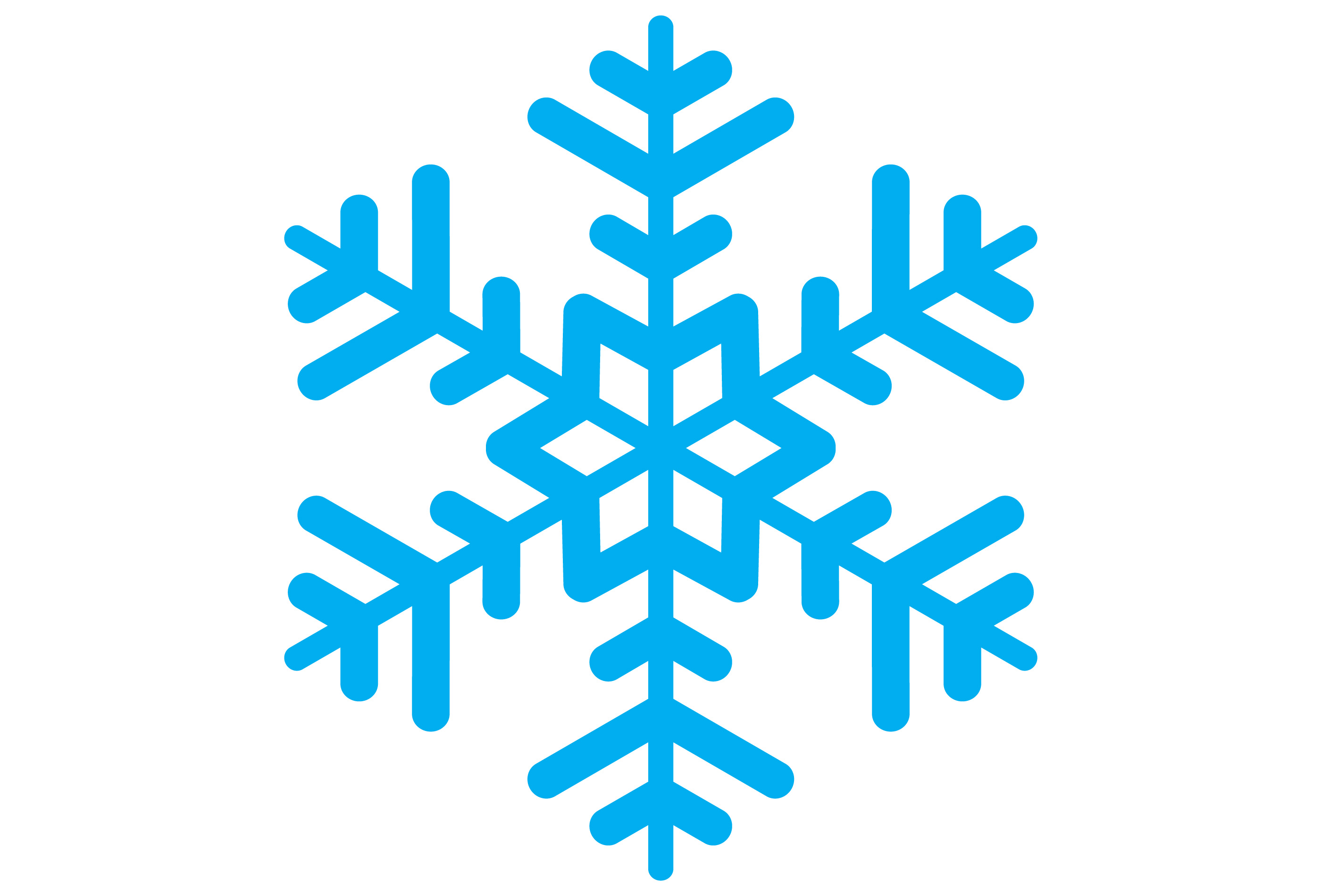 2800x1900 Clipart Snowflake