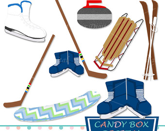 340x270 Winter Sport Clipart Etsy