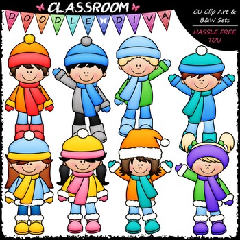 350x350 Winter Kids Clip Art Teaching Resources Teachers Pay Teachers