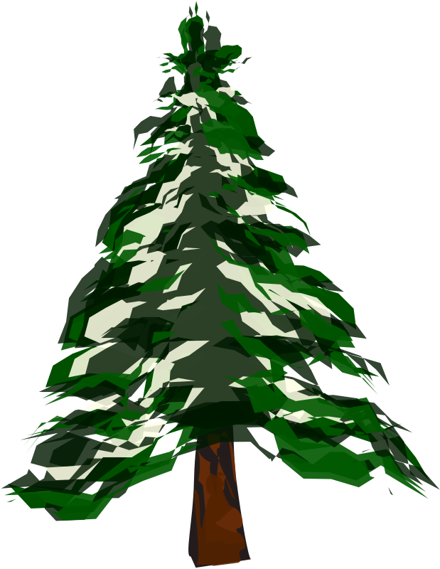 619x800 Winter Tree Clipart
