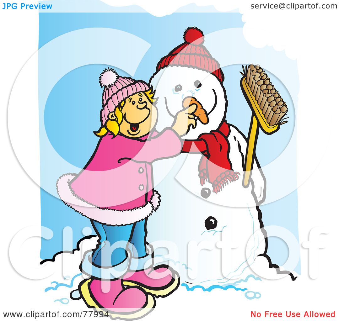 1080x1024 Royalty Free (Rf) Clipart Illustration Of A Happy Blond Girl